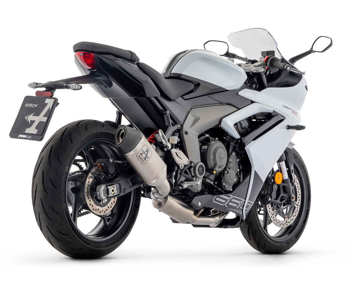 Titanium For Triumph Daytona 660 2024 Full System Exhaust Arrow E5 Veloce - 71507VL - ARROW EXHAUSTS