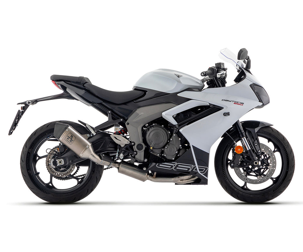 Titanium For Triumph Daytona 660 2024 Full System Exhaust Arrow E5 Veloce - 71507VL - ARROW EXHAUSTS