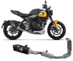 Arrow Approved Dark Aluminium-Carby End Cap Full System Exhaust Veloce for Triumph Trident 660 2025 - ARROW EXHAUSTS
