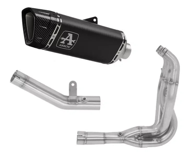 Arrow PISTA Titanium "Dark" Full System Exhaust for Kawasaki ZX-6R 636 2024-2026 - ARROW EXHAUSTS