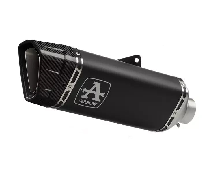 Arrow PISTA Titanium "Dark" Exhaust Muffler for Kawasaki ZX-6R 636 2024-2026 - ARROW EXHAUSTS