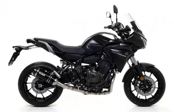 Arrow Yamaha Mt TRACER 700 Full System Exhaust 2017-2020 – Black Aluminium