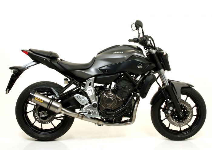 Yamaha Mt-07 2017-2020 Full Exhaust Arrow Thunder Aluminium Black - 71605MI71817AON - ARROW EXHAUSTS