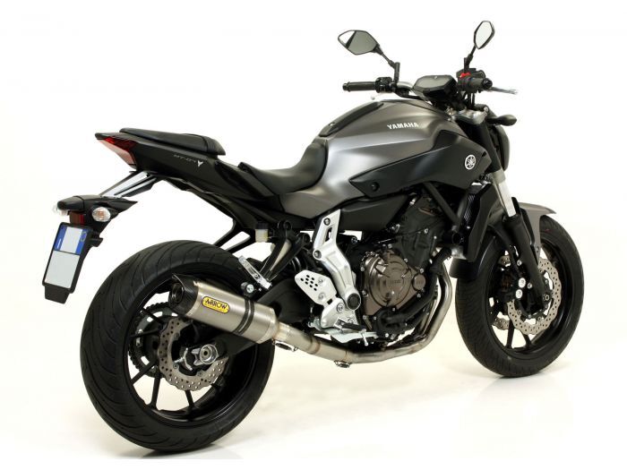 Yamaha Mt-07 2017-2020 Full Exhaust Arrow Thunder Aluminium Black - 71605MI71817AON - ARROW EXHAUSTS
