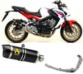 Arrow Honda CB 650 F Full System Exhaust 2014-2015 – Black Aluminium Catalytic
