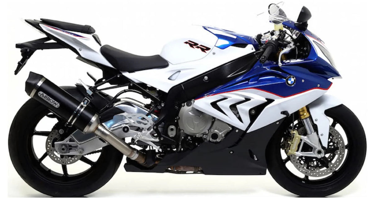 Arrow BMW S1000RR Slip-On Exhaust + Link Pipe 2015-2016 – Race-Tech Black Aluminium