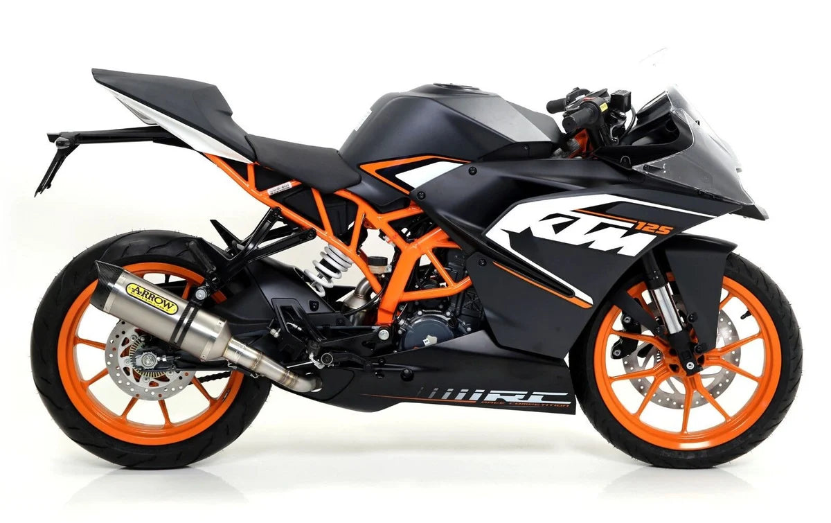 Arrow KTM RC 390 Slip-On Exhaust + Link Pipe 2015-2016 – Thunder Titanium