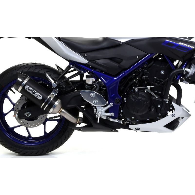 Arrow Yamaha Yzf R3 Full System Exhaust 2015-2016 – Black Aluminium