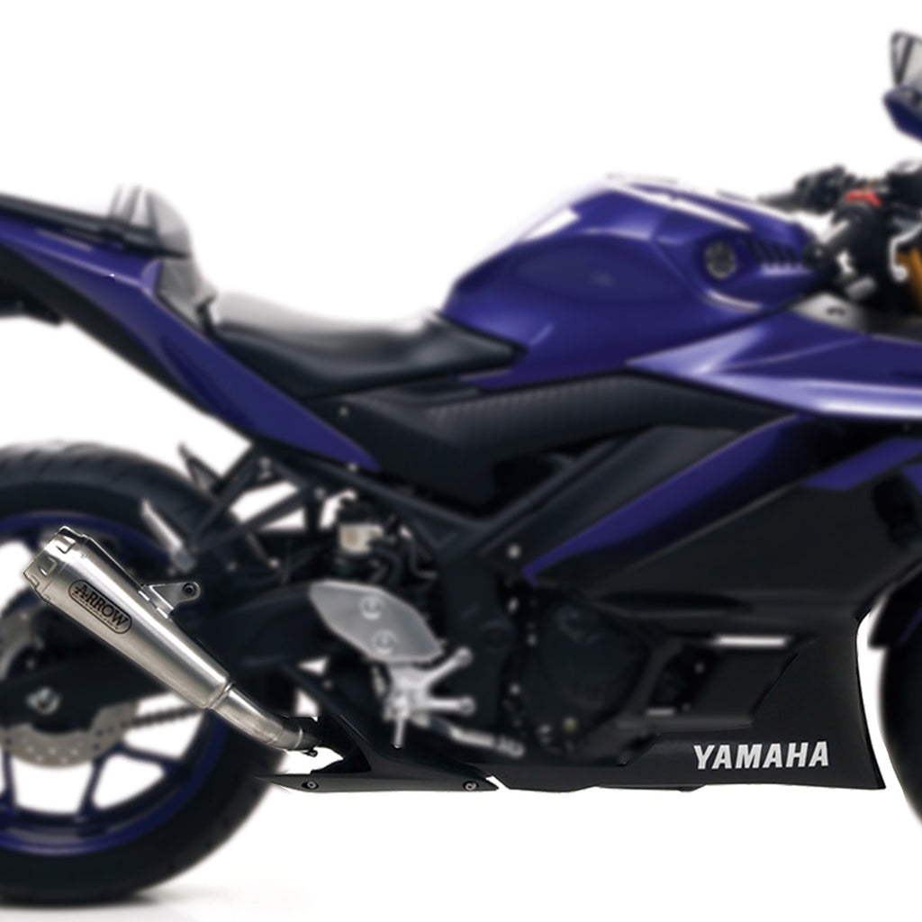 Yamaha YZF R3 2019-2020 Exhaust System Arrow Nichrom Pro Race Tail Pipe Steel - 71639MI71894PRI - ARROW EXHAUSTS