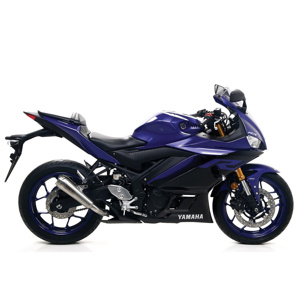 Yamaha YZF R3 2019-2020 Exhaust System Arrow Nichrom Pro Race Tail Pipe Steel - 71639MI71894PRI - ARROW EXHAUSTS