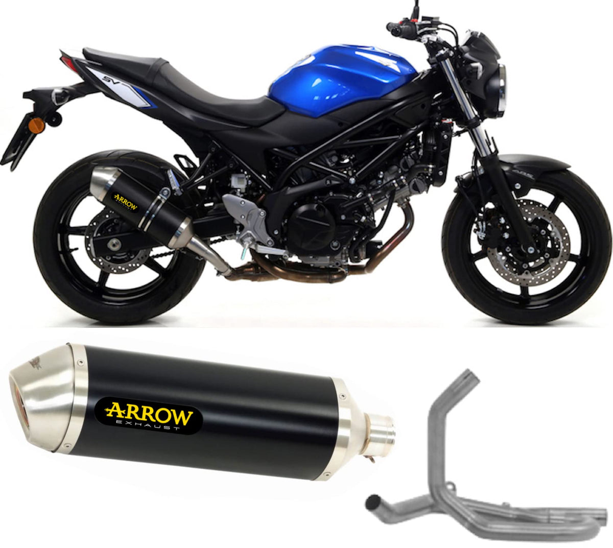 Arrow Suzuki SV 650 Slip-On Exhaust + Link Pipe 2016-2021 – Race-Tech
