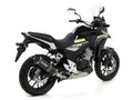 Arrow Honda CB 500 X Slip-On Exhaust + Link Pipe 2015-2016 – Carbon