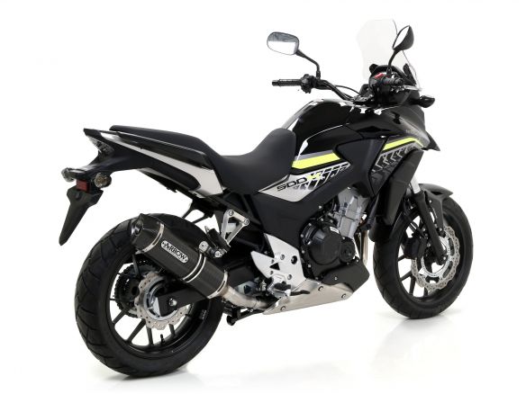Arrow Honda CB 500 X Slip-On Exhaust + Link Pipe 2015-2016 – Carbon
