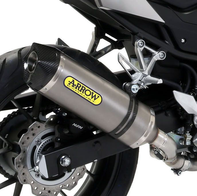 Arrow Honda CB 500 X Slip-On Exhaust + Link Pipe 2015-2016 – Titanium