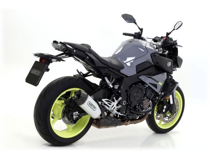 Yamaha Mt-10 2016-2020 Exhaust + Link Pipe Racing Arrow Indy Race Aluminium - 71656MI71852AK - ARROW EXHAUSTS