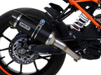 Arrow KTM Duke 390 Slip-On Exhaust + Link Pipe 2017-2020 – Street Thunder Black Aluminium Carbon End Cap