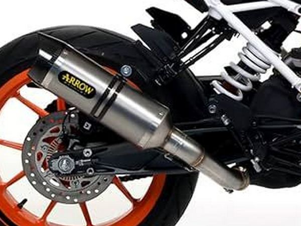 Arrow KTM Duke 390 Slip-On Exhaust + Link Pipe 2017-2020 – Street Thunder Aluminium Carbon End Cap