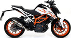 Arrow KTM Duke 390 Slip-On Exhaust + Link Pipe 2017-2020 – Street Thunder Aluminium Carbon End Cap