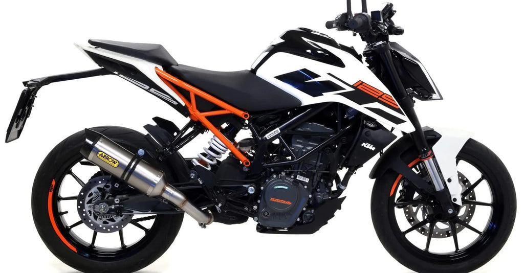 Arrow KTM Duke 390 Slip-On Exhaust + Link Pipe 2017-2020 – Street Thunder Titanium