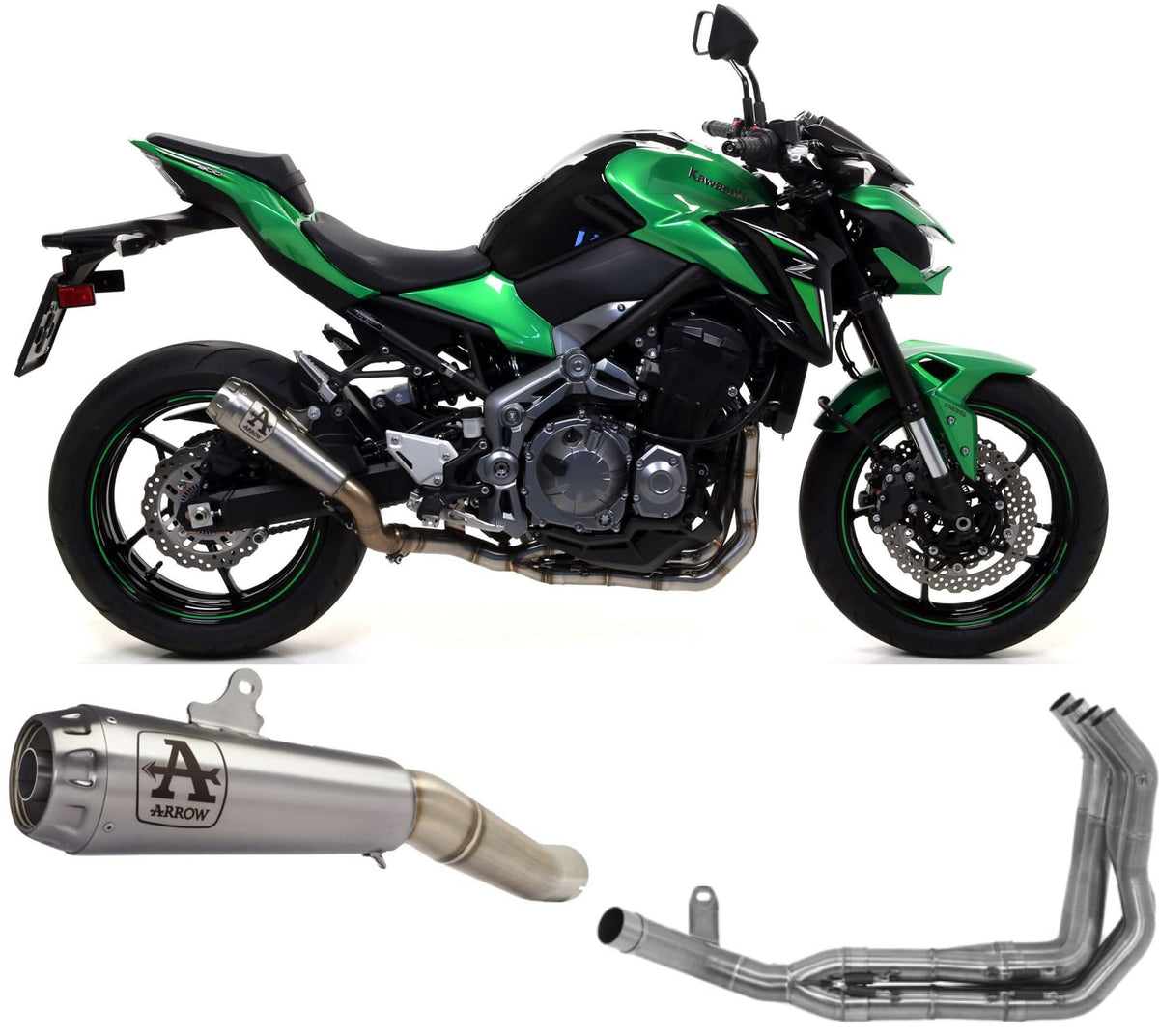 Arrow KAWASAKI Z 900 A2 Full System Exhaust 2019-2024 – Titanium