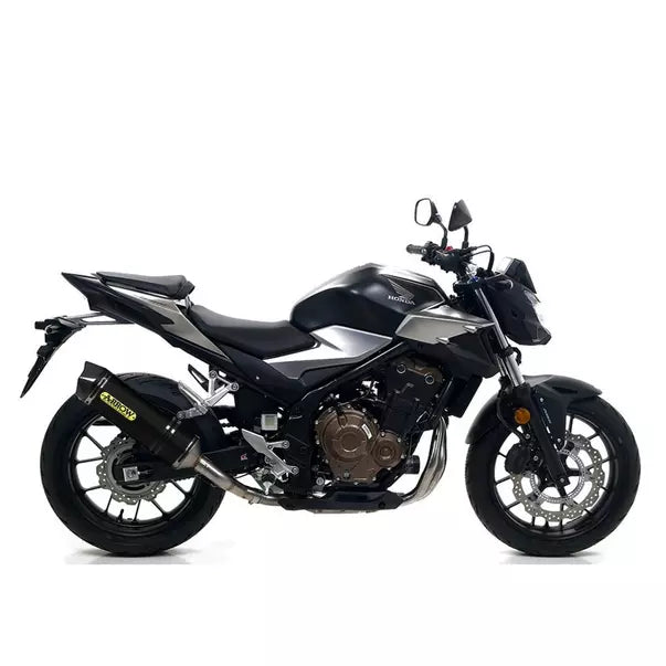 Arrow Honda CB 500 F Full System Exhaust 2019-2020 – Black Aluminium Racing Carbon