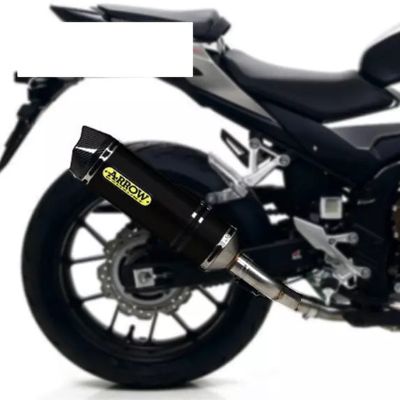 Arrow Honda CB 500 F Slip-On Exhaust 2019-2024 – Black Aluminium Road Approved Carbon