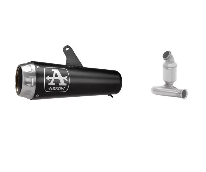 Arrow Exhaust + Link Arrow PRO-RACE Nichrom Black for CFMoto 800 Nk 2023-2026 - ARROW EXHAUSTS