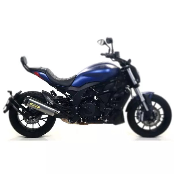 Arrow BENELLI 502 C Slip-On Exhaust + Link Pipe 2019-2021 – Titanium Carbon End Cap