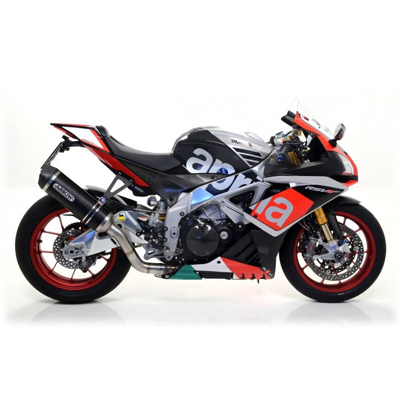 Aprilia Tuono V4 R 2011-2015 Exhaust + Link Kat Arrow M R. Tech Akn Alu B - 71744AKN71406KZ - ARROW EXHAUSTS