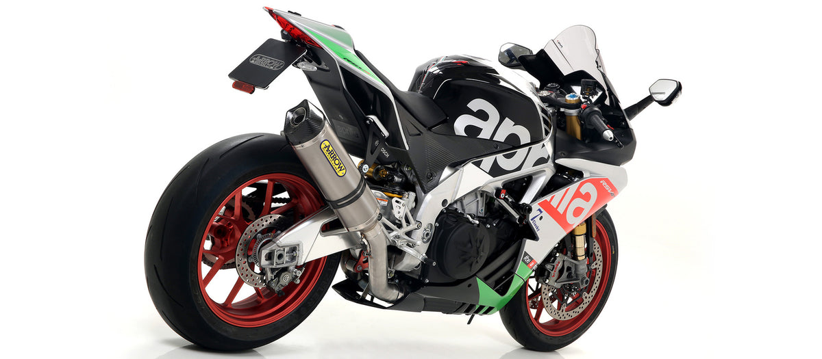 Aprilia Tuono V4 R 2011-2015 Exhaust + Link Arrow R. Tech Titan - 71744PK71406MI - ARROW EXHAUSTS