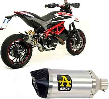 Ducati Hypermotard 2016-2020 Exhaust + Link Pipe Arrow Race Tech Aluminium - 71806AK71490MI - ARROW EXHAUSTS