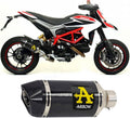 Ducati Hypermotard 2016-2020 Exhaust + Link Pipe Arrow Race Tech Carbon - 71806MK71490MI - ARROW EXHAUSTS