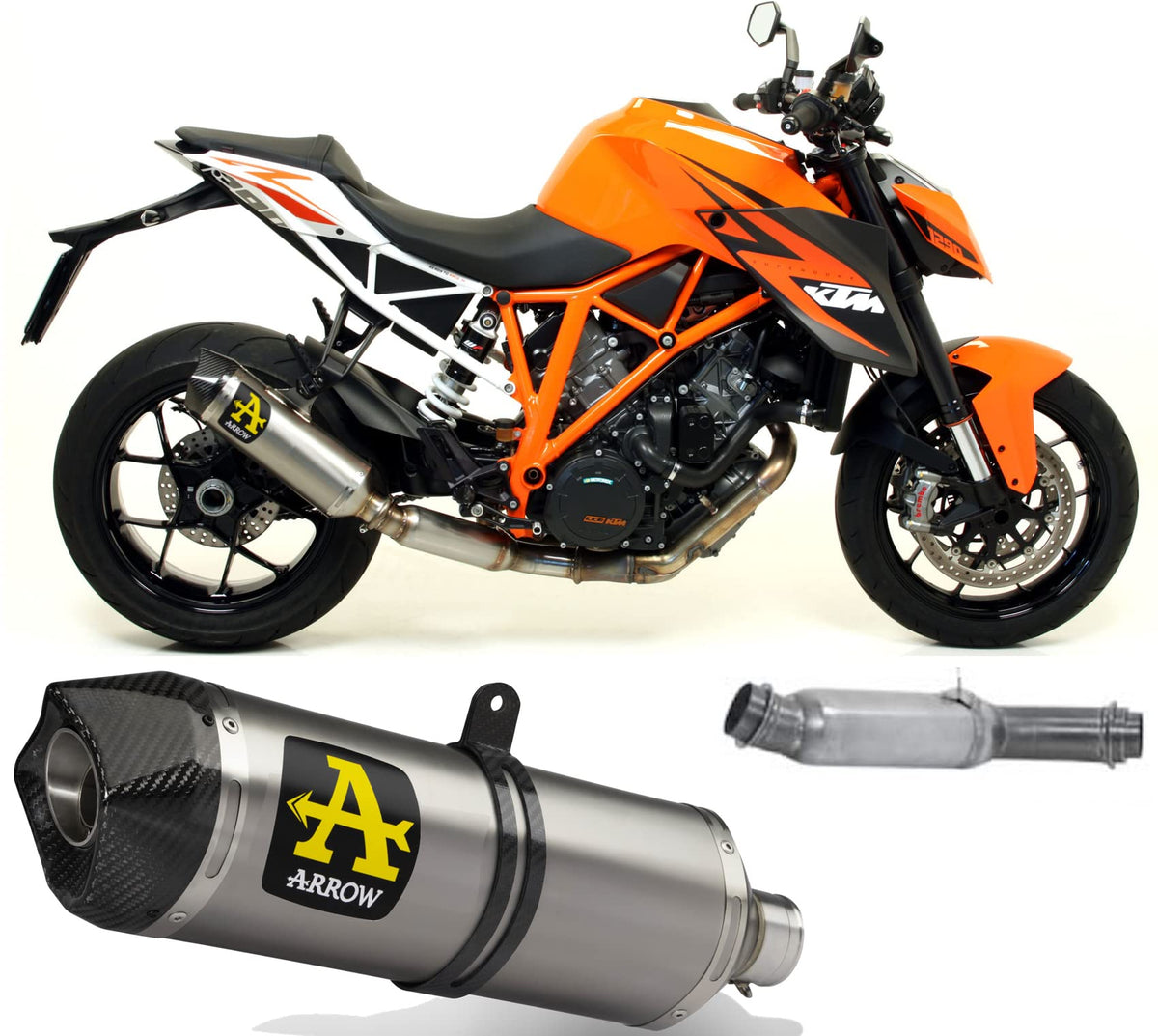 Arrow KTM 1290 Super Duke R Slip-On Exhaust 2017-2020 – Race-Tech Catalytic