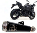 Suzuki Katana 1000 2019-2020 Arrow Link Pipe+approved Pro-race Black Nichrom Exhaust Stainless Steel End Cap - 71828PRN - ARROW EXHAUSTS