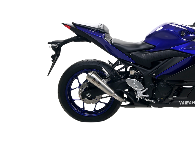 Yamaha YZF R3 2021-2023 Exhaust Arrow Pro-race Steel End Cap Nichrom+collector - 71831PRI71639MI - ARROW EXHAUSTS