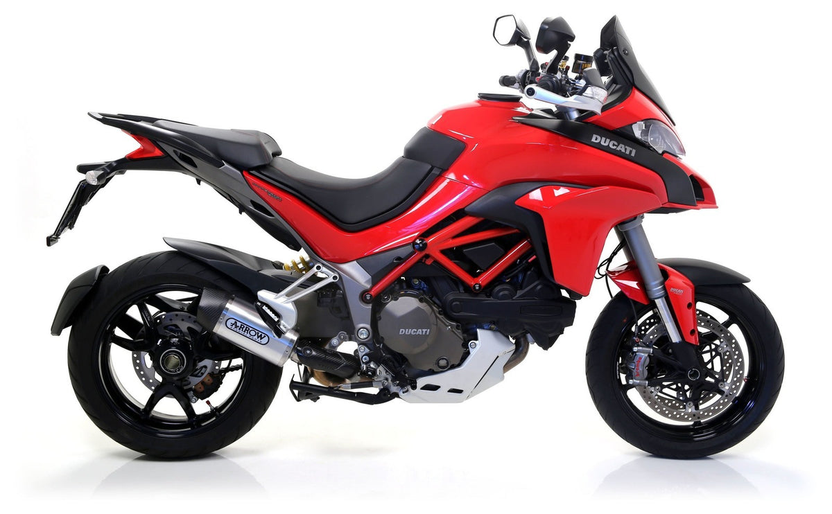 Ducati Multistrada 1200 S 2015-2020 Exhaust Arrow Indy Race Aluminium - 71832AK - ARROW EXHAUSTS