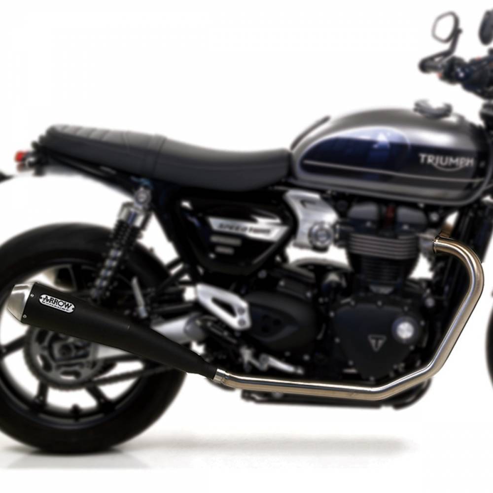 Triumph Thruxton 1200 2016-2020 Exhausts Arrow Pro Racing Black - 71851PRN - ARROW EXHAUSTS