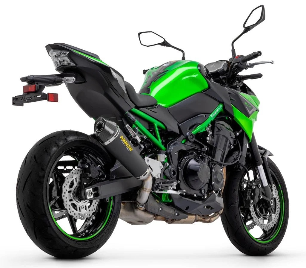 Arrow Kawasaki Z 900 A2 Slip-On Exhaust 2019-2024 – X-Kone Stainless Steel Carbon End Cap