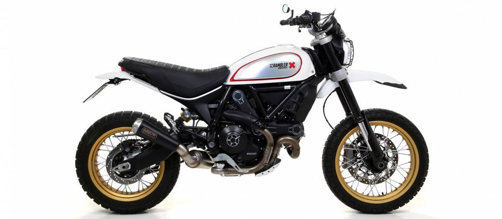 Ducati Scrambler 800 Desert S 2017-2020 Full Exhaust Catalyzed Arrow Pro Race Steel Black - 71865PRN71673KZ - ARROW EXHAUSTS