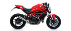 Ducati Monster 797 2017-2020 Exhaust + Link Arrow Pro Race - 71876PRI71673MI - ARROW EXHAUSTS