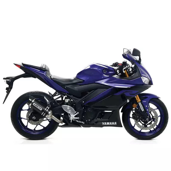 Arrow Yamaha Yzf R3 Slip-On Exhaust 2019-2020 – Thunder Black Aluminium