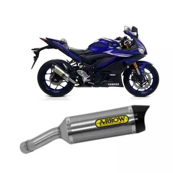 Arrow Yamaha Yzf R3 Slip-On Exhaust 2019-2020 – Thunder Aluminium