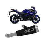 Yamaha YZF R3 2019-2020 Exhaust Arrow Nichrom Black Pro Race Tail Pipe Steel - 71894PRN - ARROW EXHAUSTS