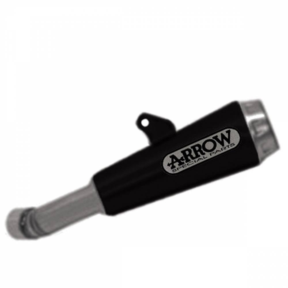 Yamaha YZF R3 2019-2020 Exhaust Arrow Nichrom Black Pro Race Tail Pipe Steel - 71894PRN - ARROW EXHAUSTS