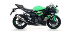 Kawasaki Zx-6r 636 2019-2020 Approved Black Aluminum Arrow Exhaust Race-tech Carbon End Cap - 71898AKN - ARROW EXHAUSTS