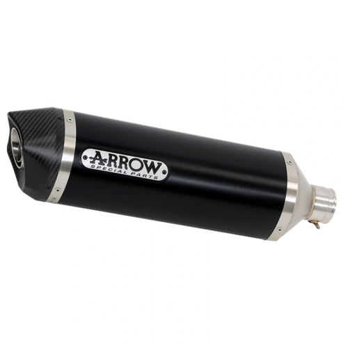 Kawasaki Zx-6r 636 2019-2020 Approved Black Aluminum Arrow Exhaust Race-tech Carbon End Cap - 71898AKN - ARROW EXHAUSTS