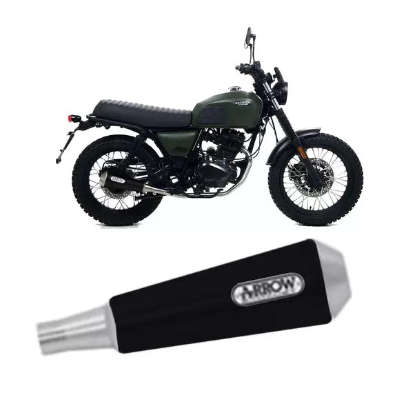 Arrow Brixton Felsberg 125 X Slip-On Exhaust 2019-2020 – Pro-Race Black