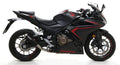 Honda Cbr 500r 2019-2020 Exhaust Muffler Arrow Pro-race Black Nichrom - 71901PRN - ARROW EXHAUSTS