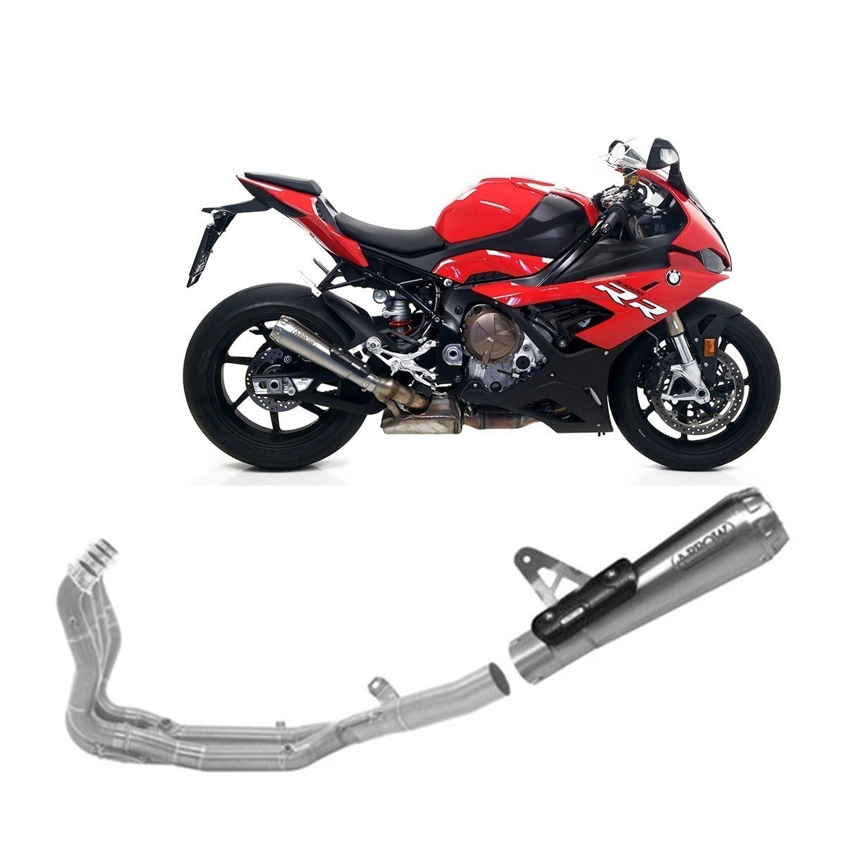 BMW M 1000 R 2023-2024 Exhaust Muffler Pro-race Arrow Titanium+steel Racing Manifold Exhaust - 71903PR71718MI - ARROW EXHAUSTS
