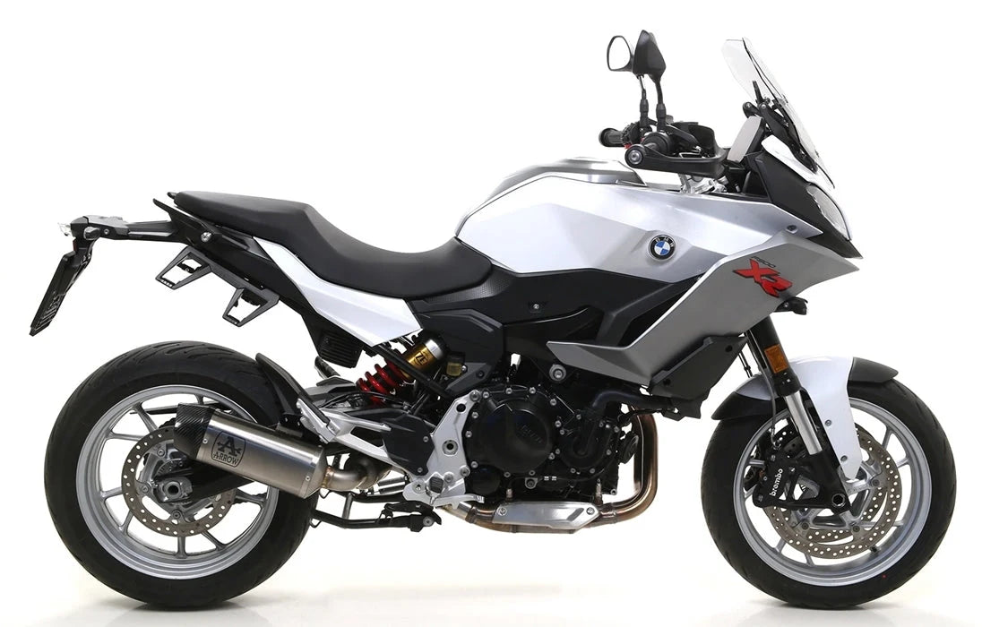 Arrow BMW F 900 XR Slip-On Exhaust + Link Pipe 2020-2024 – Titanium Carbon End Cap